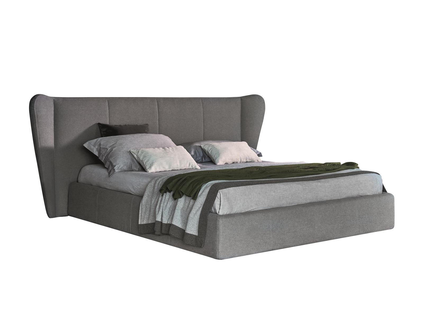 OPUS 2.0 Double bed with upholstered headboard