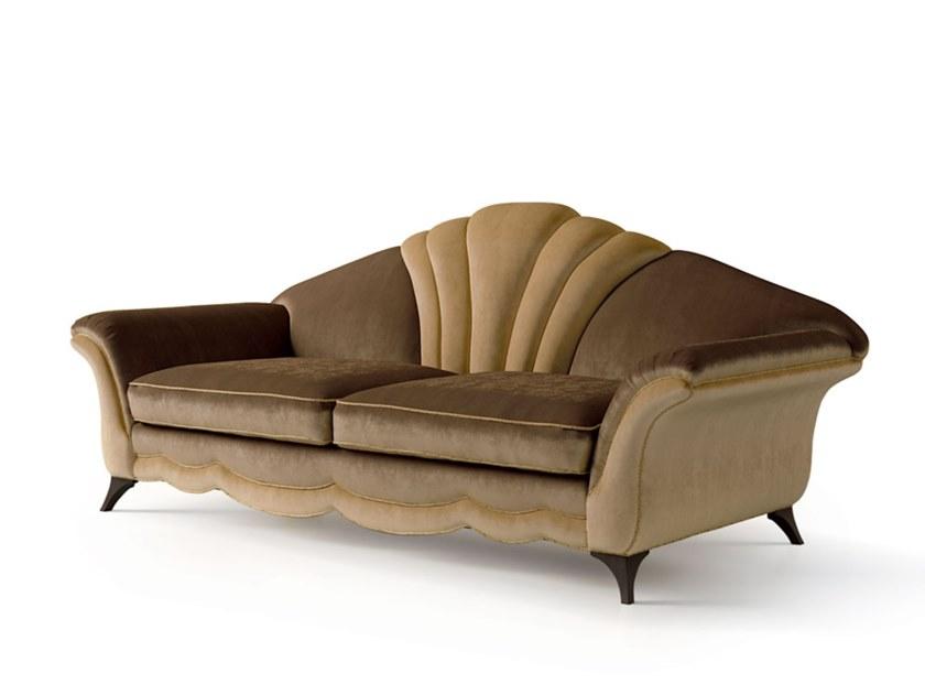 6339 3 seater velvet sofa