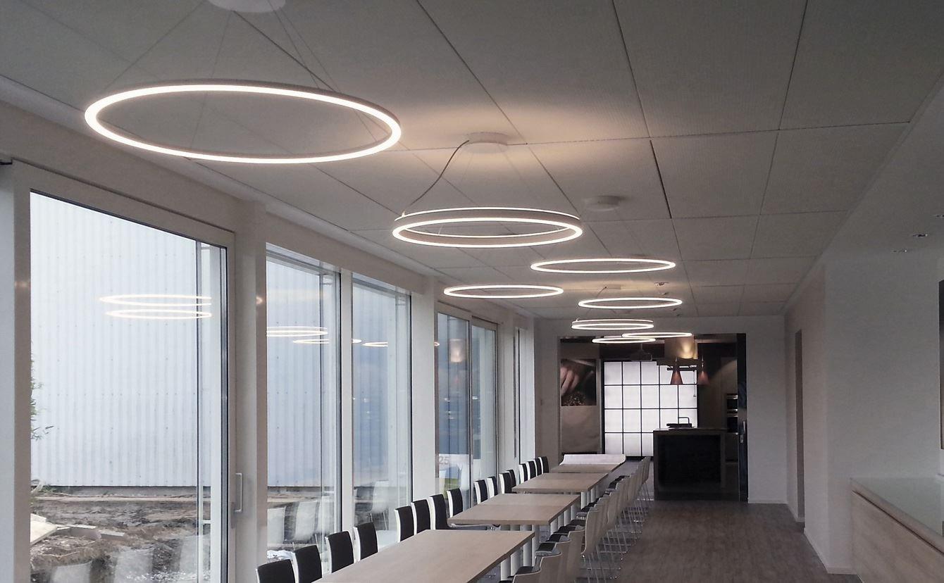 DOPPIO LED glass and aluminium pendant lamp