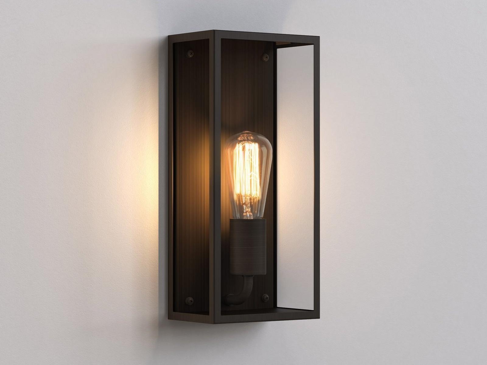 MESSINA Glass and steel outdoor wall lamp with dimmer MESSINA Glass and steel outdoor wall lamp with dimmer