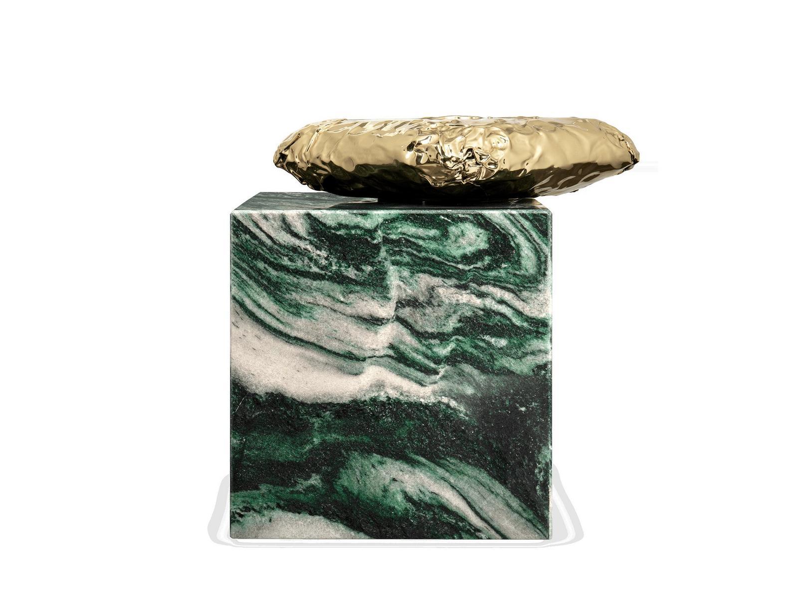 STONEHENGE LAPONIA GREEN Square marble coffee table