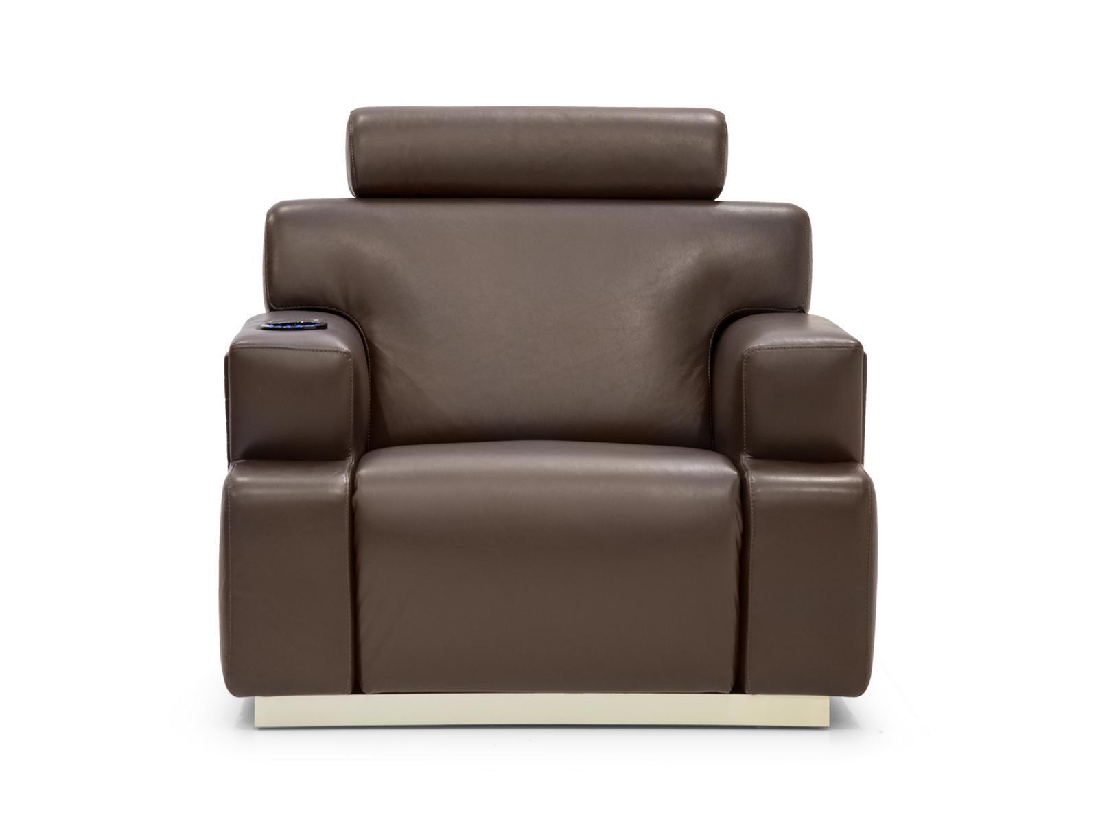 BOURBON Recliner relaxing leather armchair
