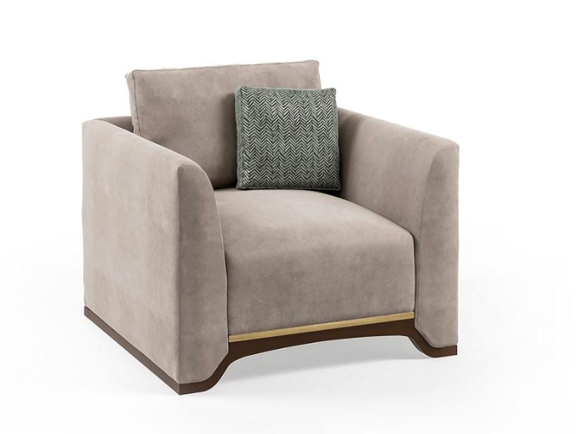 PR.700 Fabric armchair with armrests