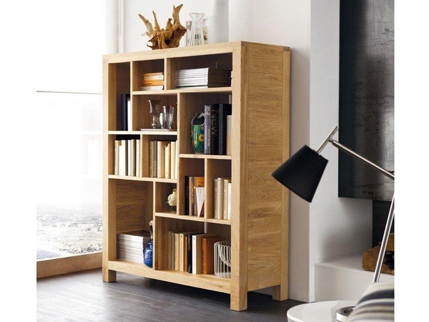 ECO Wall-mounted freestanding solid wood bookcase