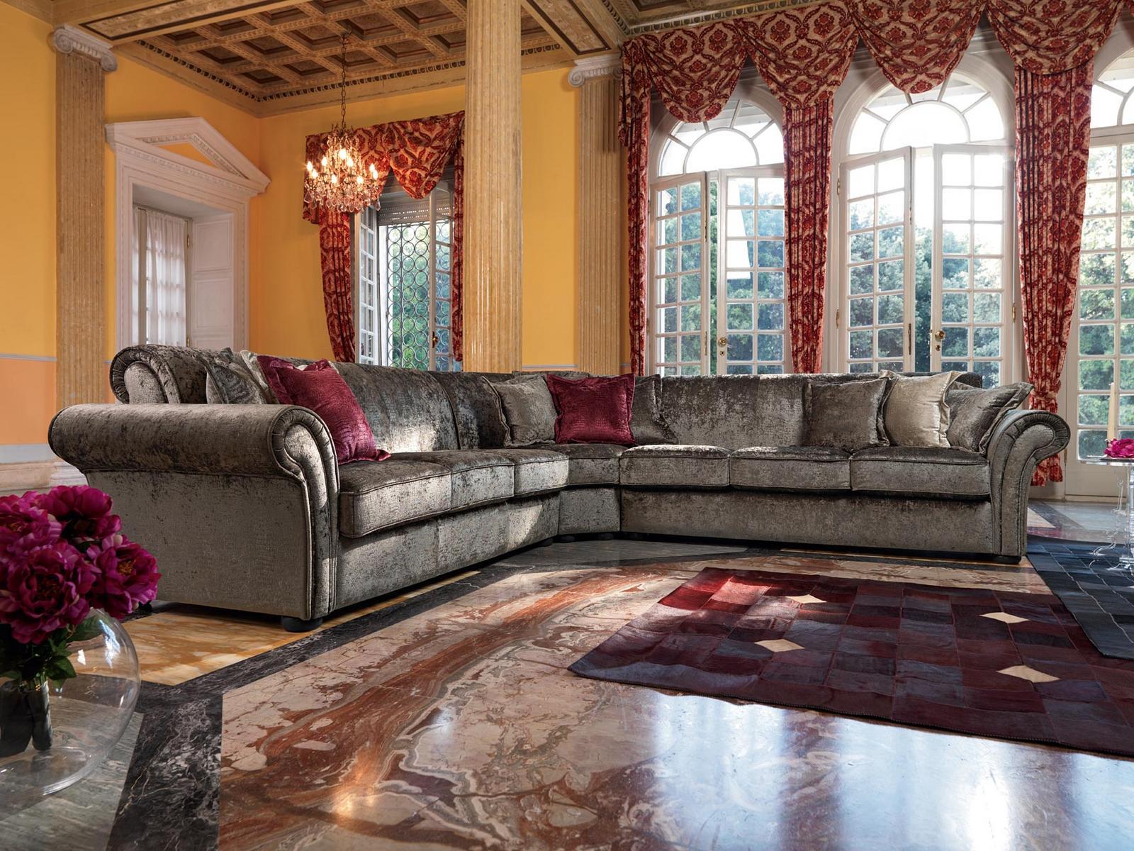 GOLDEN Corner fabric sofa