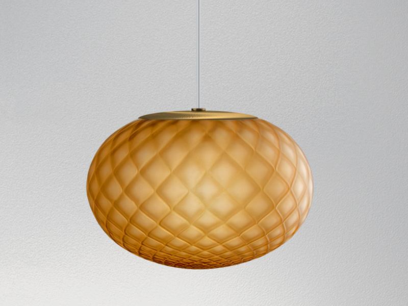 EMY LED blown glass pendant lamp