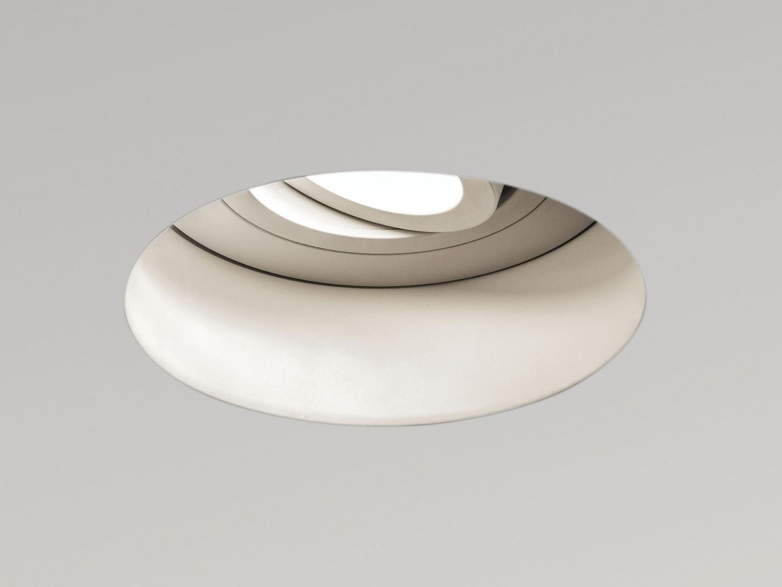 TRIMLESS Recessed round steel spotlight