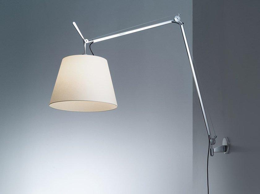 TOLOMEO MEGA WALL Halogen wall lamp with swing arm