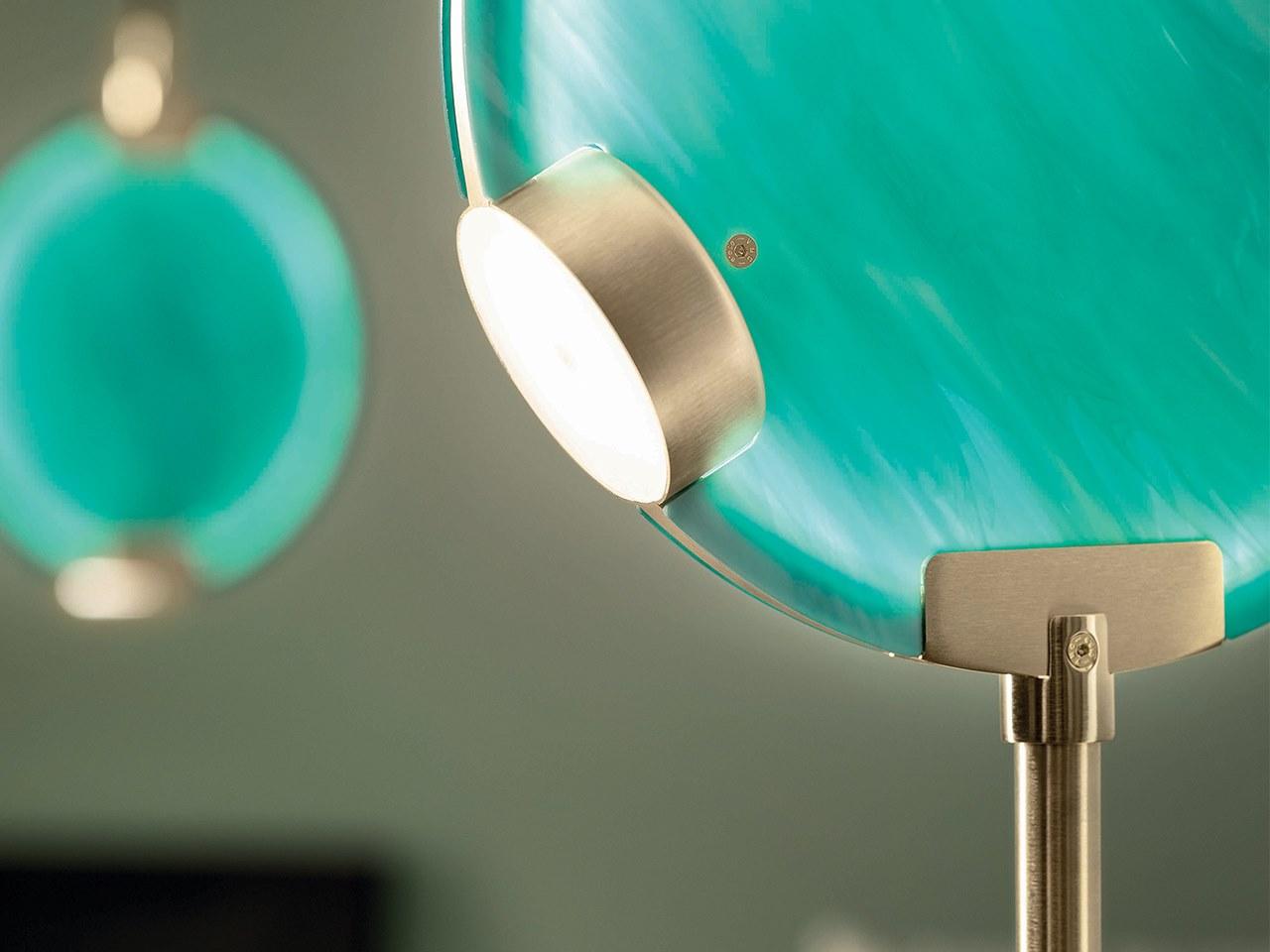 HORO STL LED glass floor lamp with dimmer