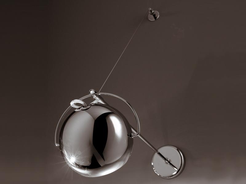 BELUGA STEEL Direct light wall lamp