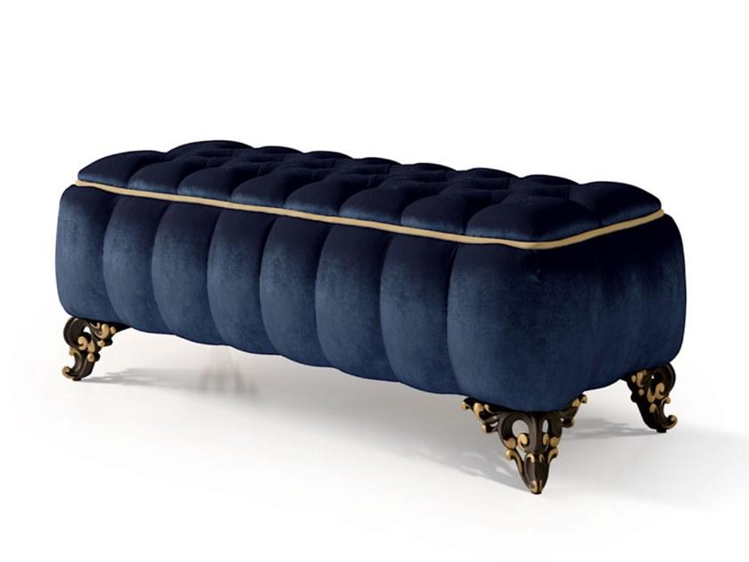 6090 Tufted velvet bench