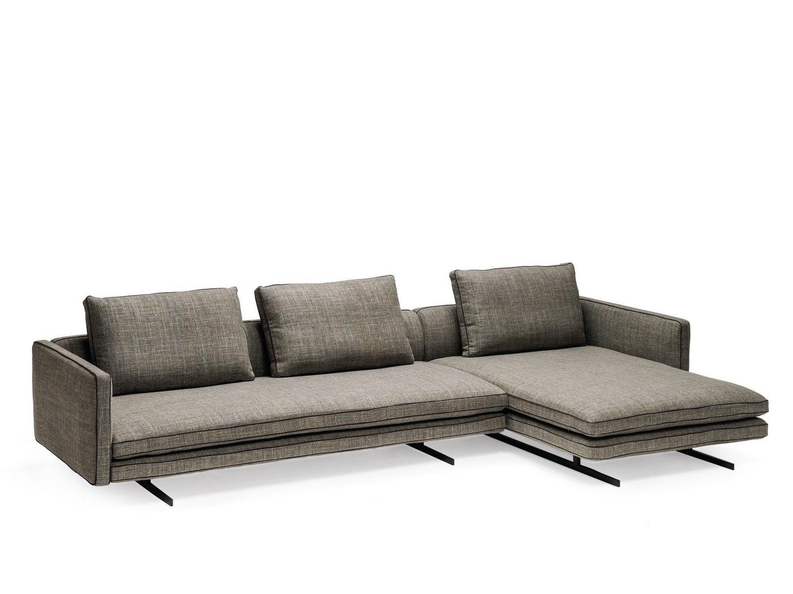 MOSS Fabric sofa with chaise longue
