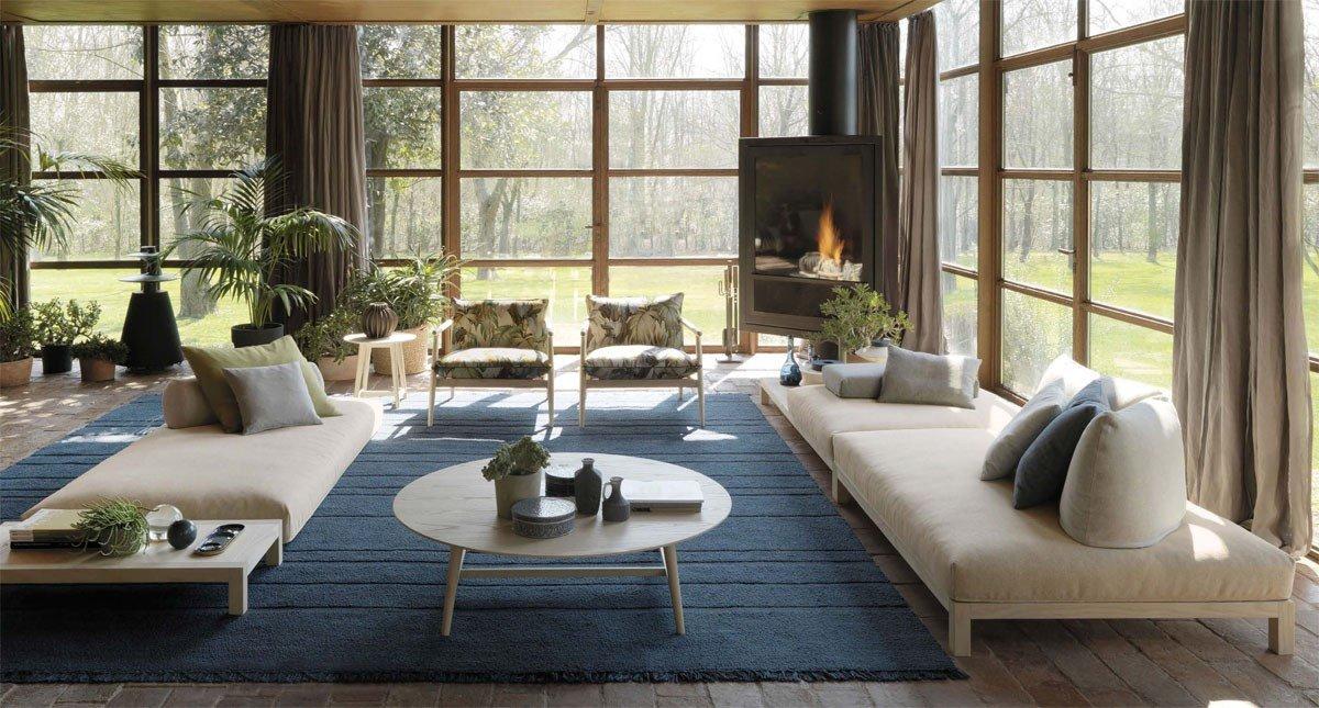 HANEDA Sectional modular fabric sofa
