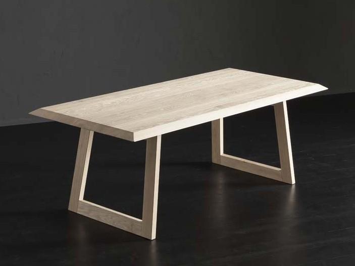 RIO + FLAT Rectangular wooden dining table