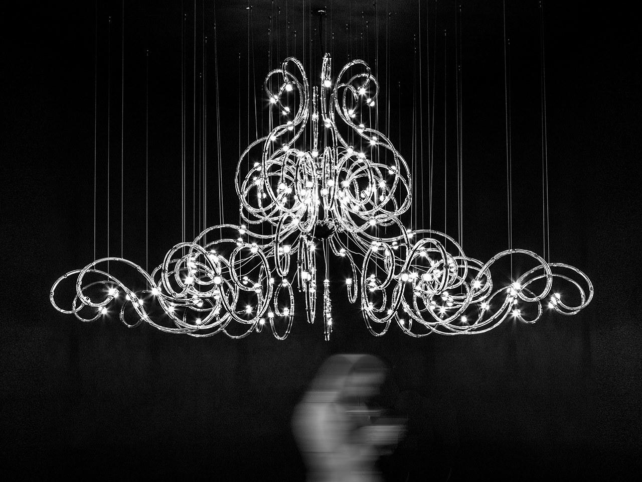 RAQAM Q5 LED metal chandelier with crystals RAQAM Q5 LED metal chandelier with crystals