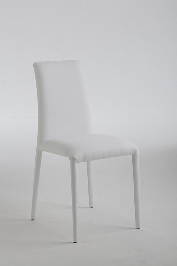 VITTORIA Upholstered leather chair