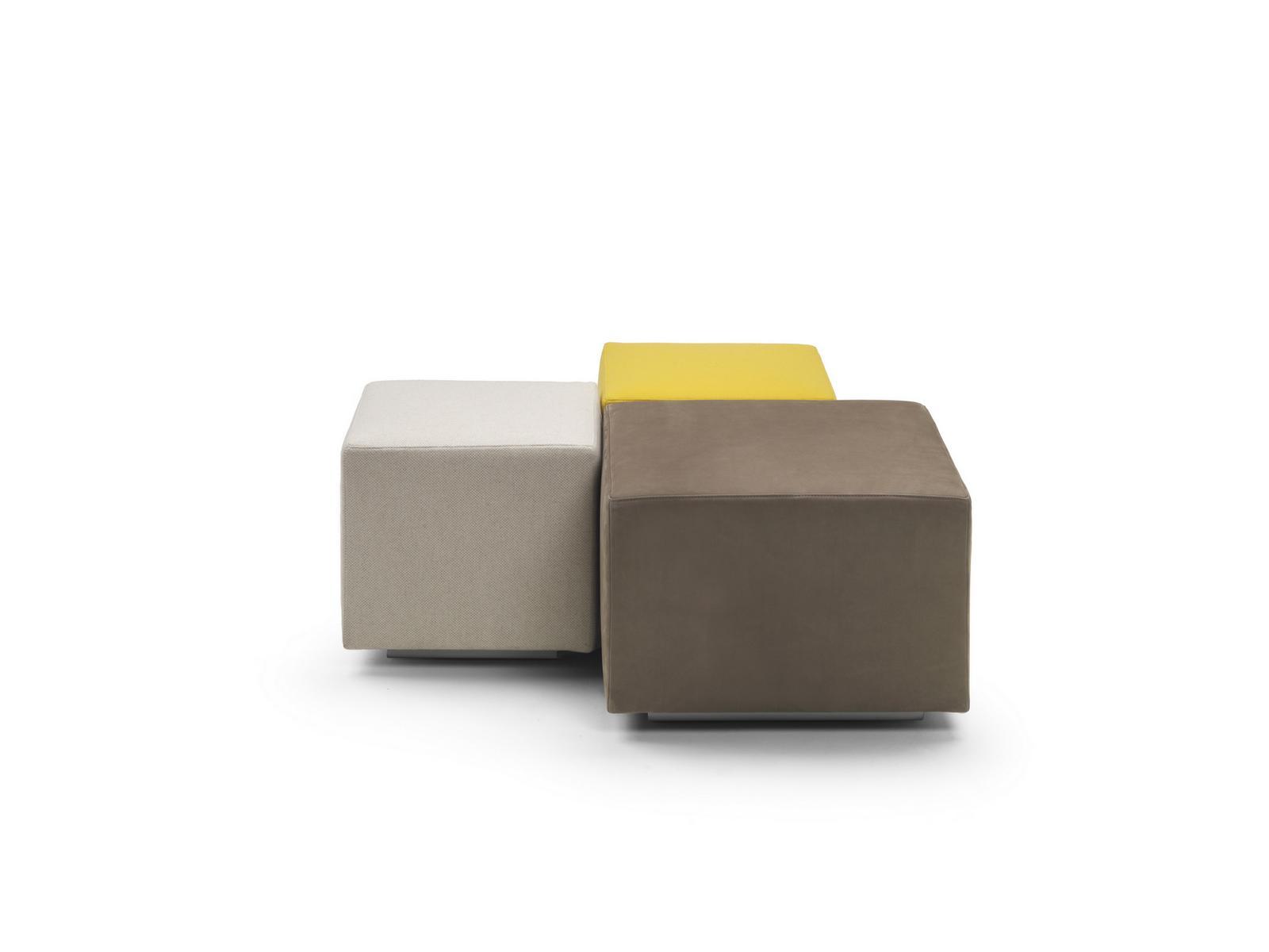 ADAGIO Modular square fabric pouf