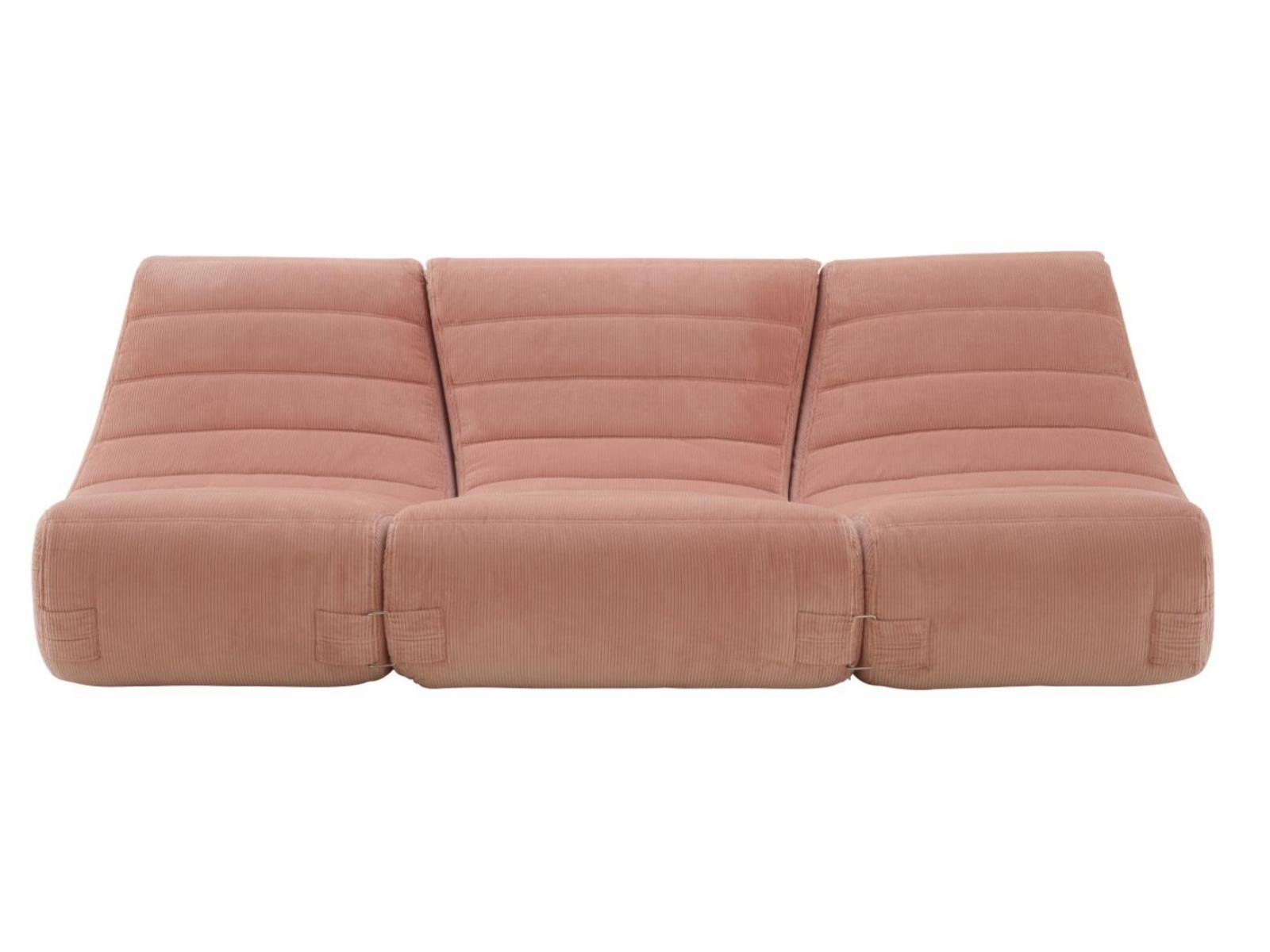 SAPARELLA Modular fabric sofa with removable cover