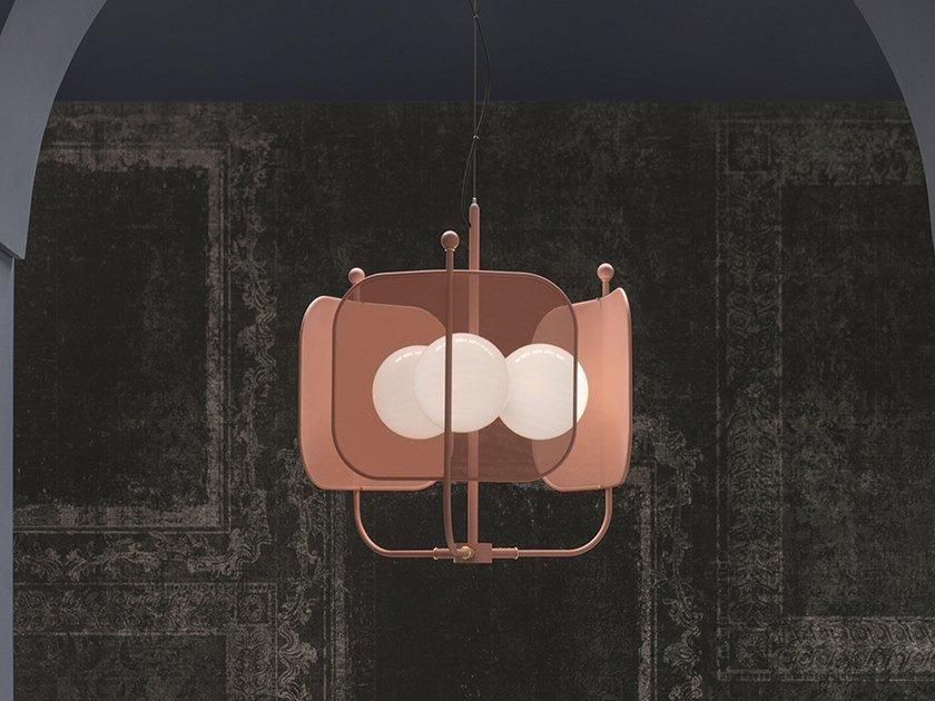 PAPILIO S3P Painted metal chandelier