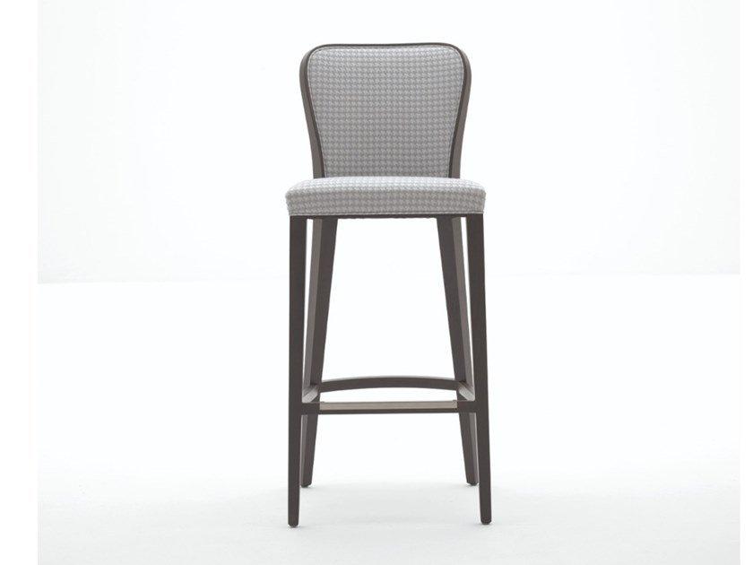 JANE High fabric stool with back
