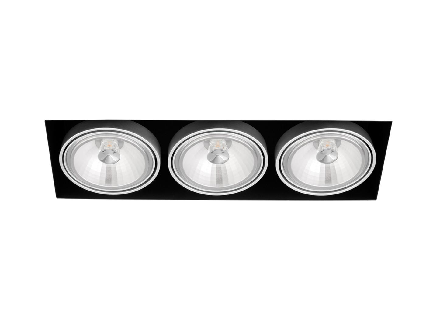 ORBITAL TRIMLESS 3 QR-111 LED recessed aluminium spotlight