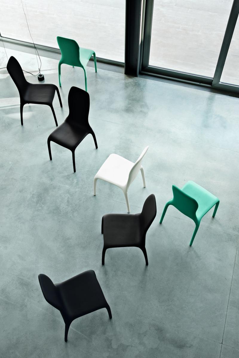 LISETTA Upholstered leather chair
