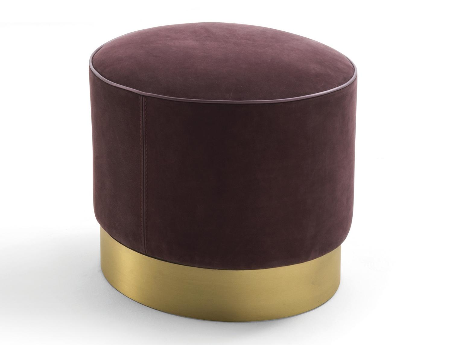 JOEY Round fabric pouf