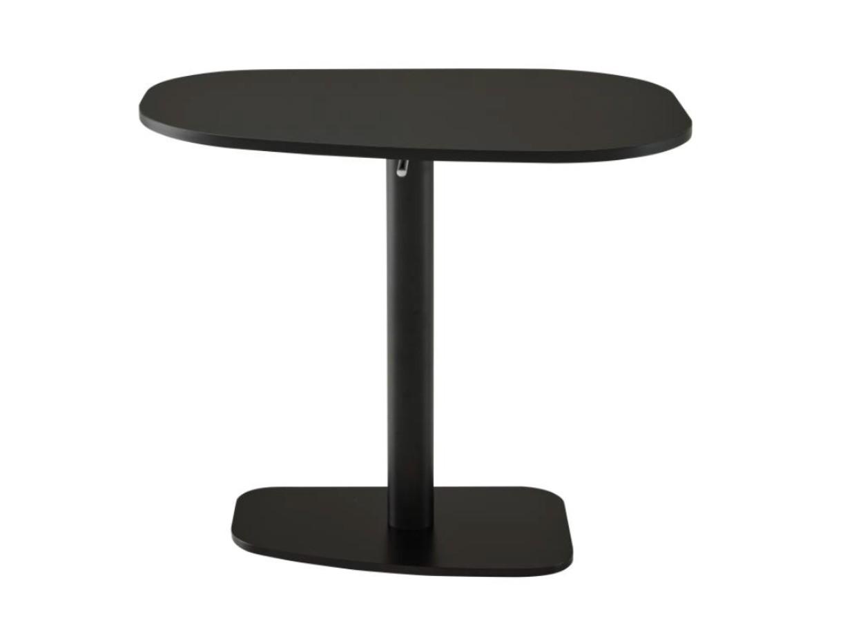 PIAZZA Height-adjustable steel and wood table