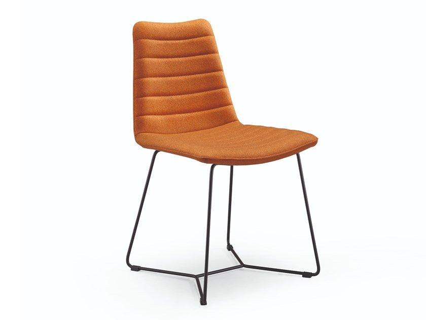 COVER T Sled base upholstered chair