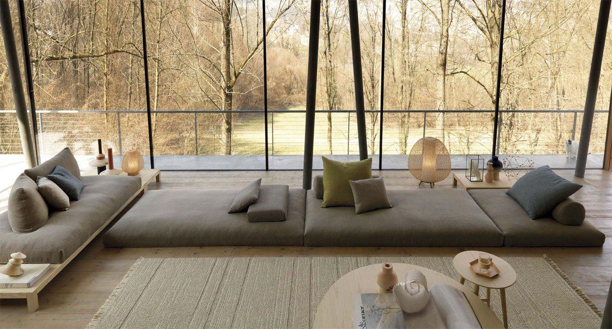 HANEDA Sectional modular fabric sofa