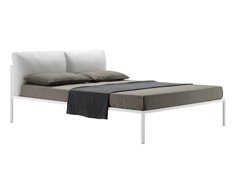 NYX 1707 Double bed with upholstered headboard