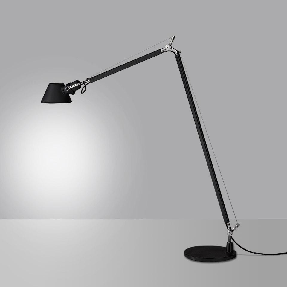TOLOMEO READING FLOOR Reading adjustable aluminium floor lamp