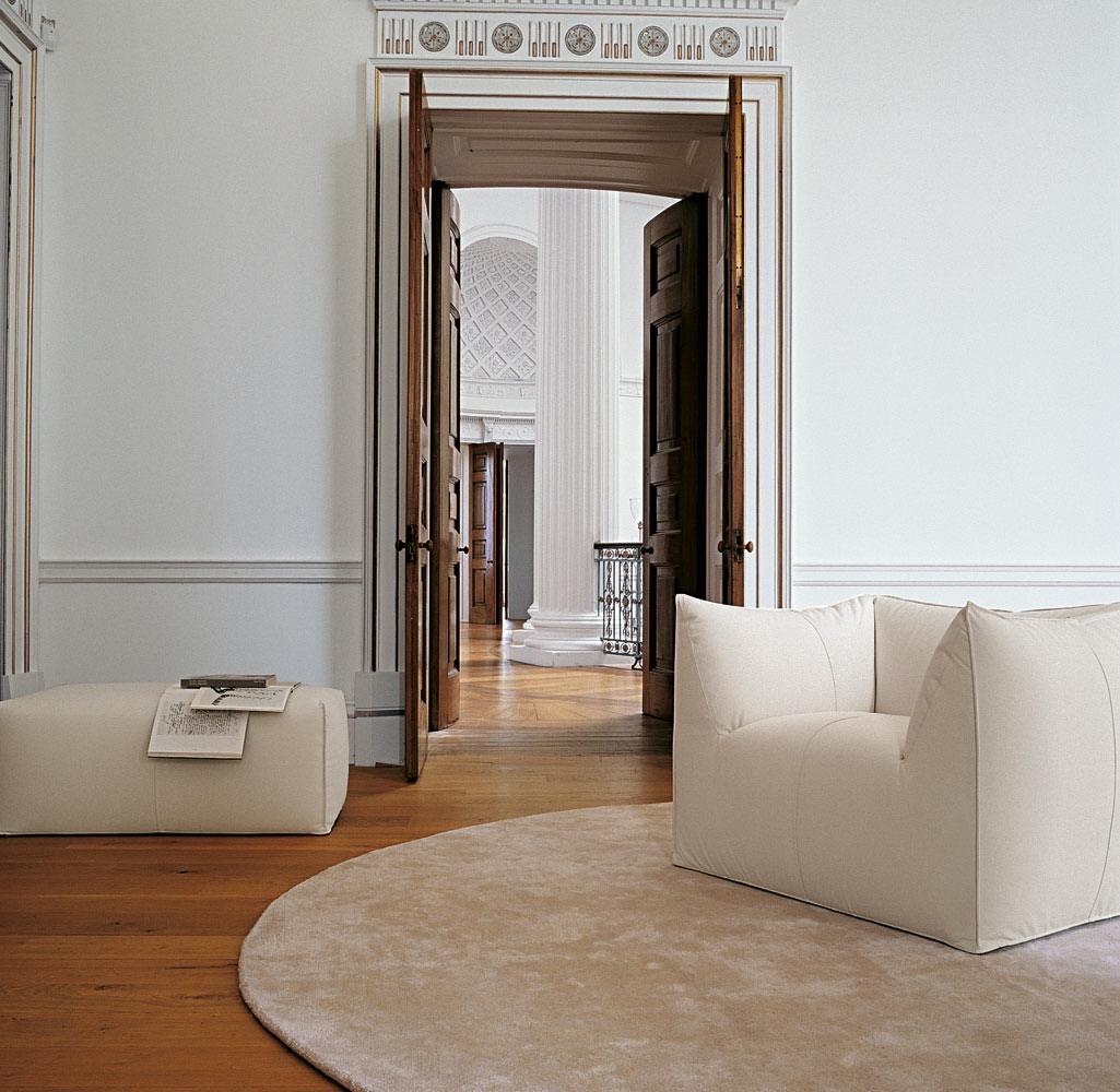 LE BAMBOLE '07 Upholstered fabric pouf