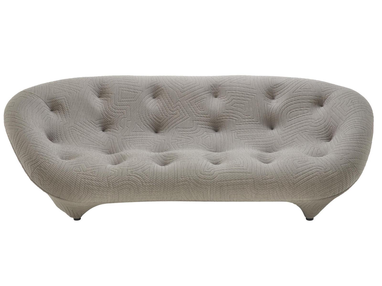PLOUM Tufted 3 seater fabric sofa