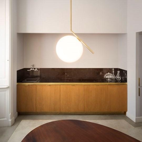 IC LIGHTS S2 Brass pendant lamp