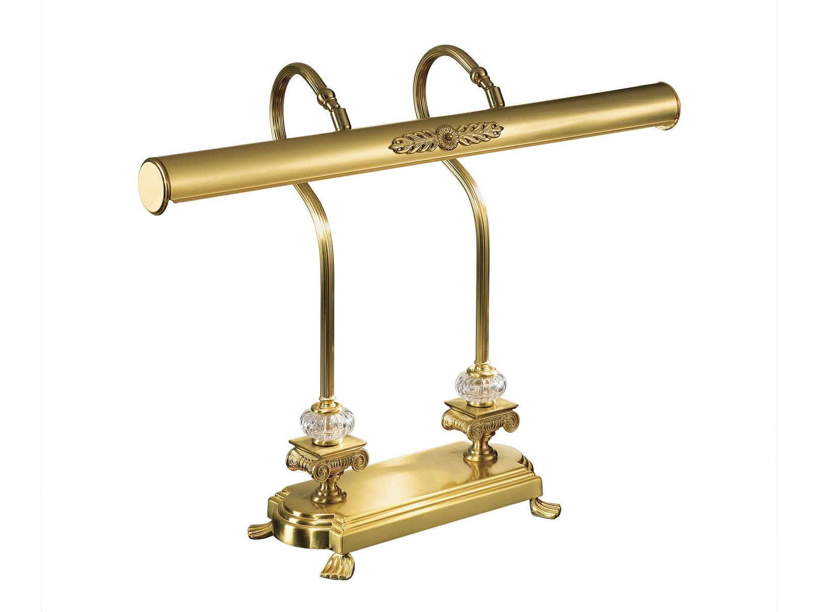 KENZY 3009/L Satin gold plated finish table lamp with crystal