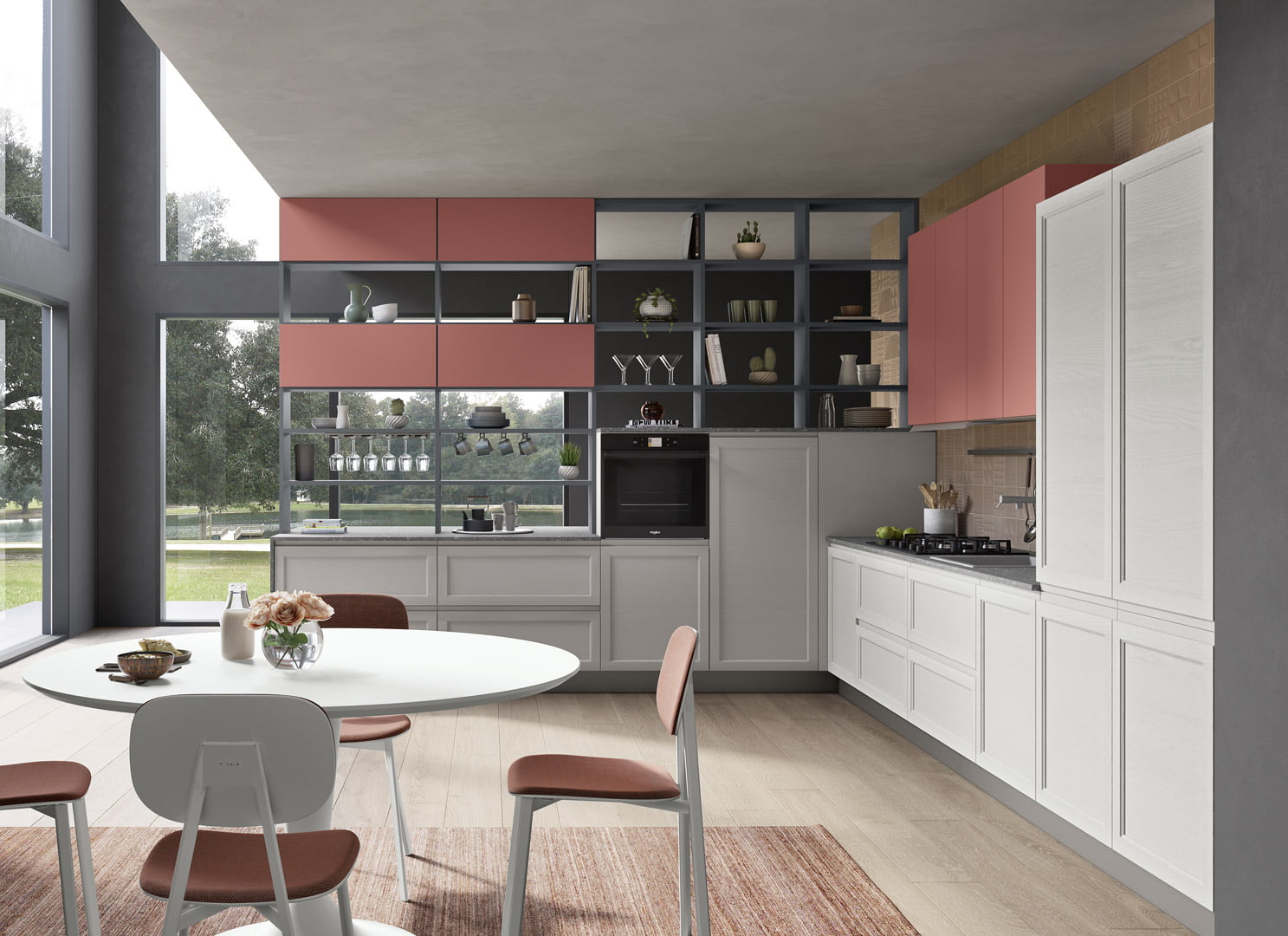 Wood kitchen without handles Creo kitchens Selma