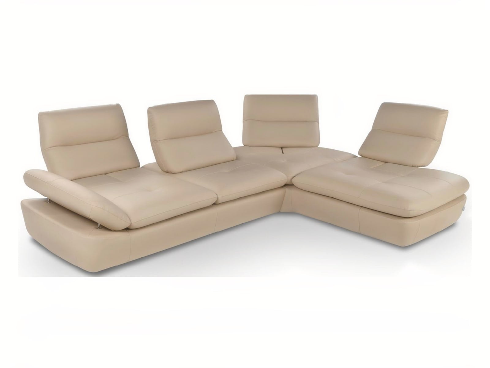 ALBA The Alba sofa features adjustable backrests, headrests, and armrests for customized comfort and can double as a day bed with its removable covers.