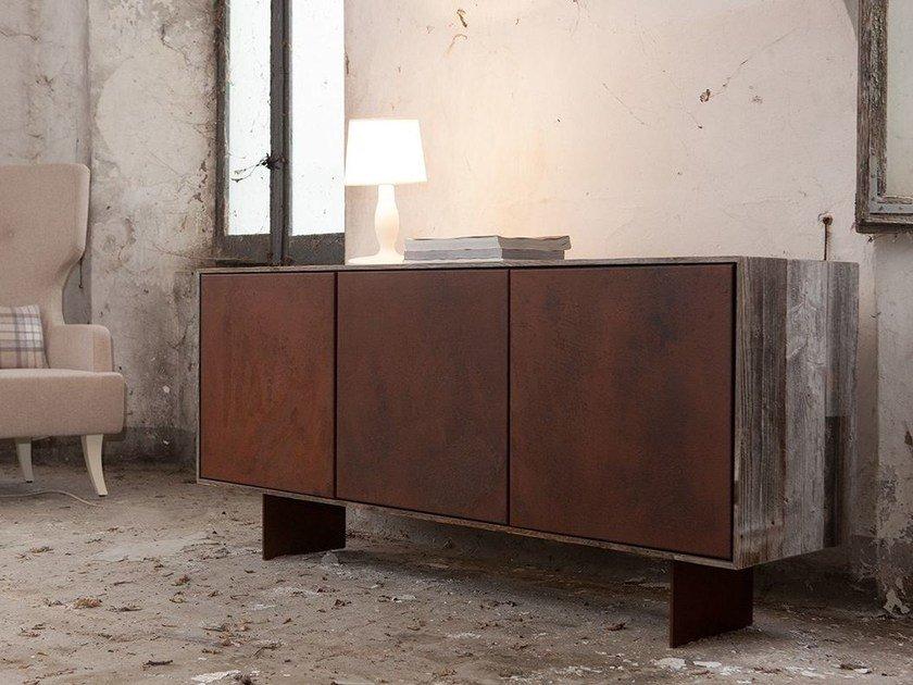 KIM Burnished iron sideboard with doors