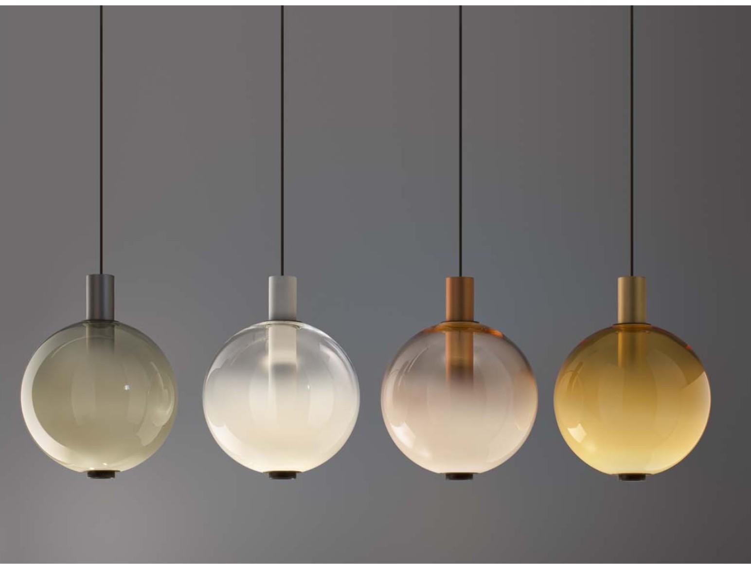 BEAM STICK NUANCE LED blown glass pendant lamp