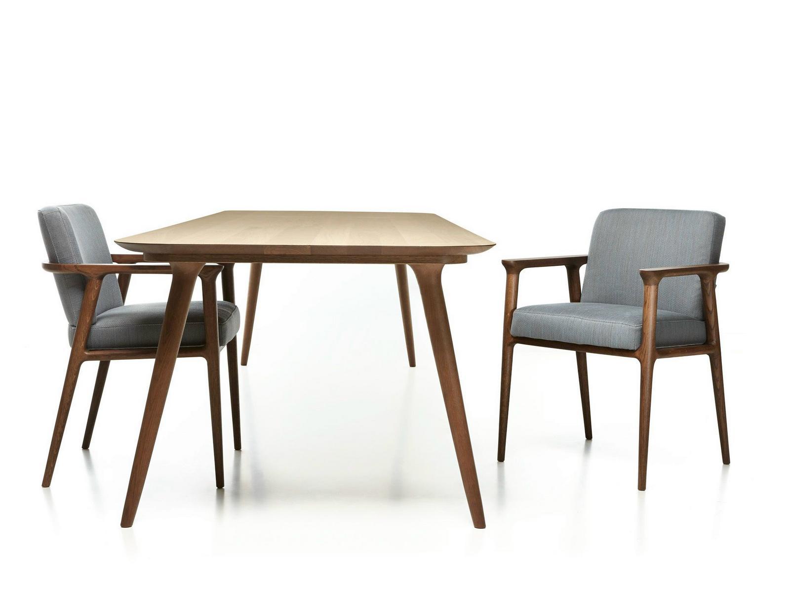 ZIO DINING CHAIR Upholstered chair with armrests