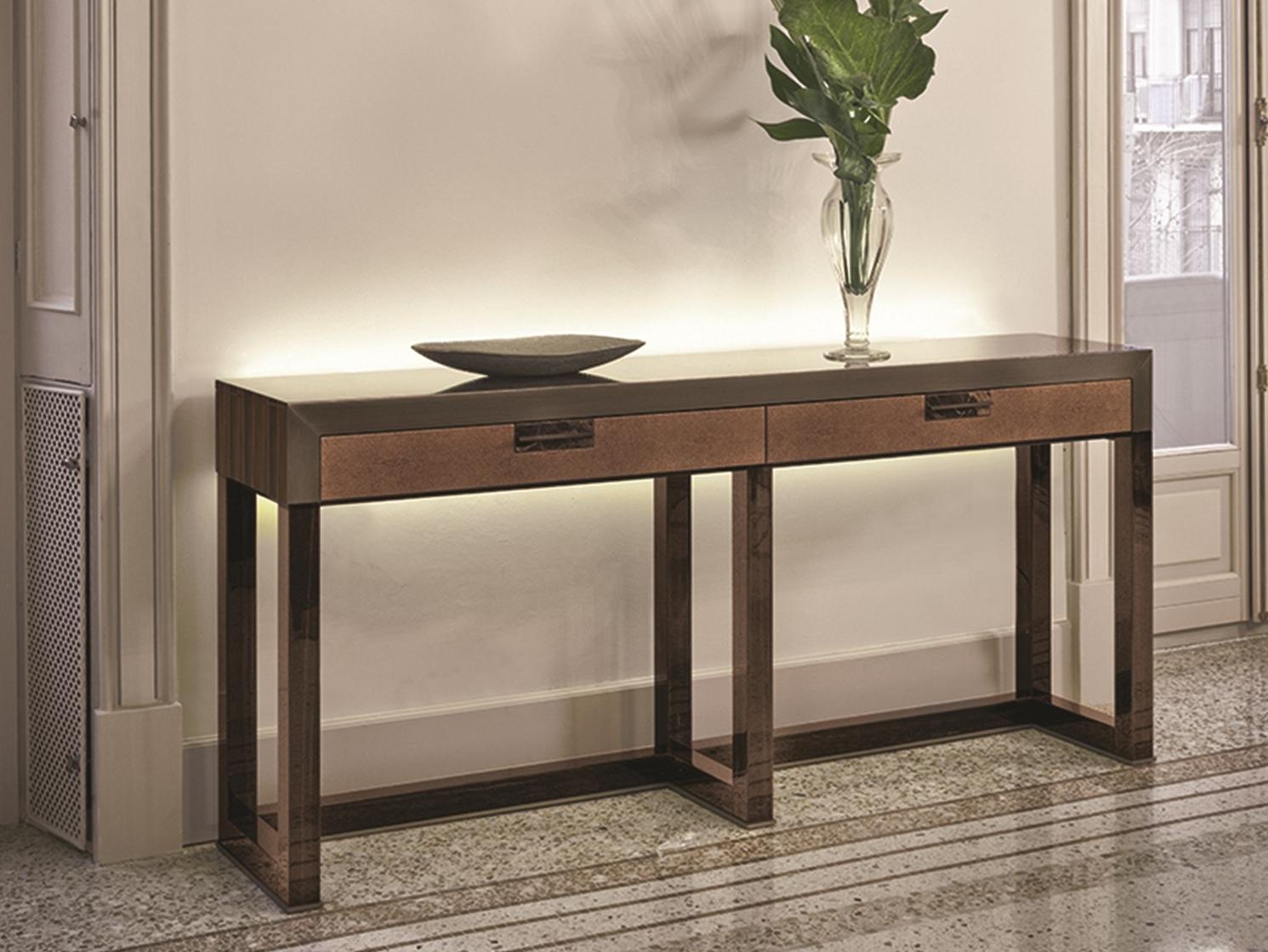 ORWELL Rectangular stone console with drawers