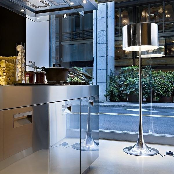 SPUN LIGHT F Die cast aluminium floor lamp