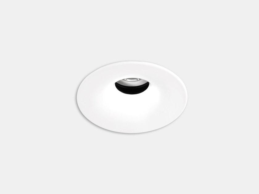 PLAY SOFT AG63 LED round recessed aluminium spotlight