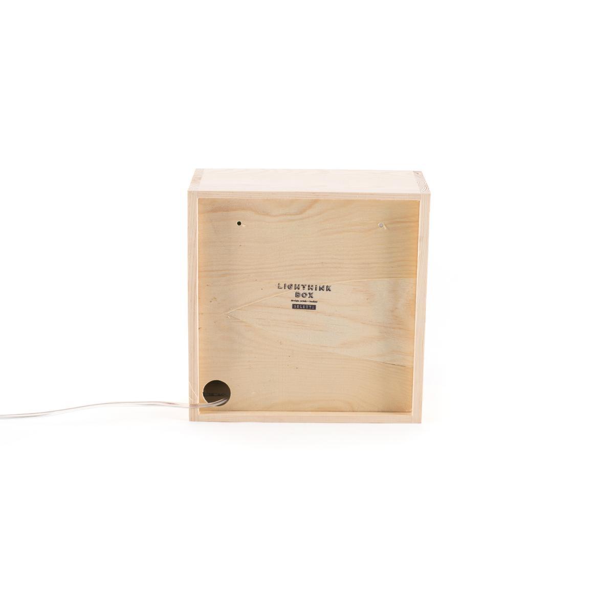 LOVE LED wooden table lamp