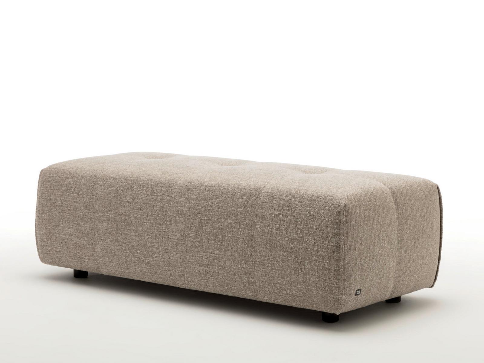 905 Rectangular fabric pouf bed