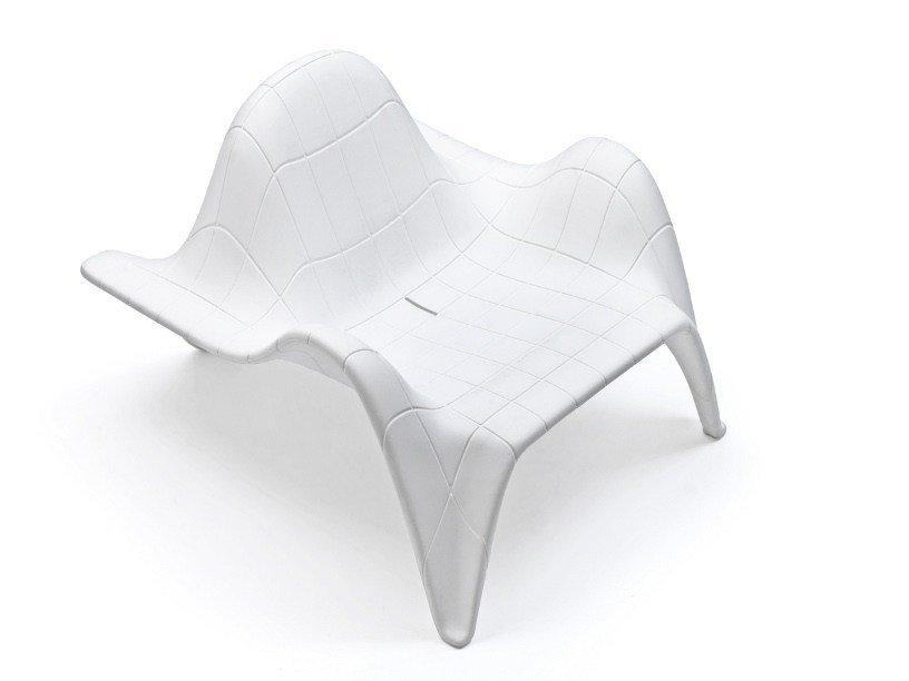 F3 Sectional modular garden armchair with footstool