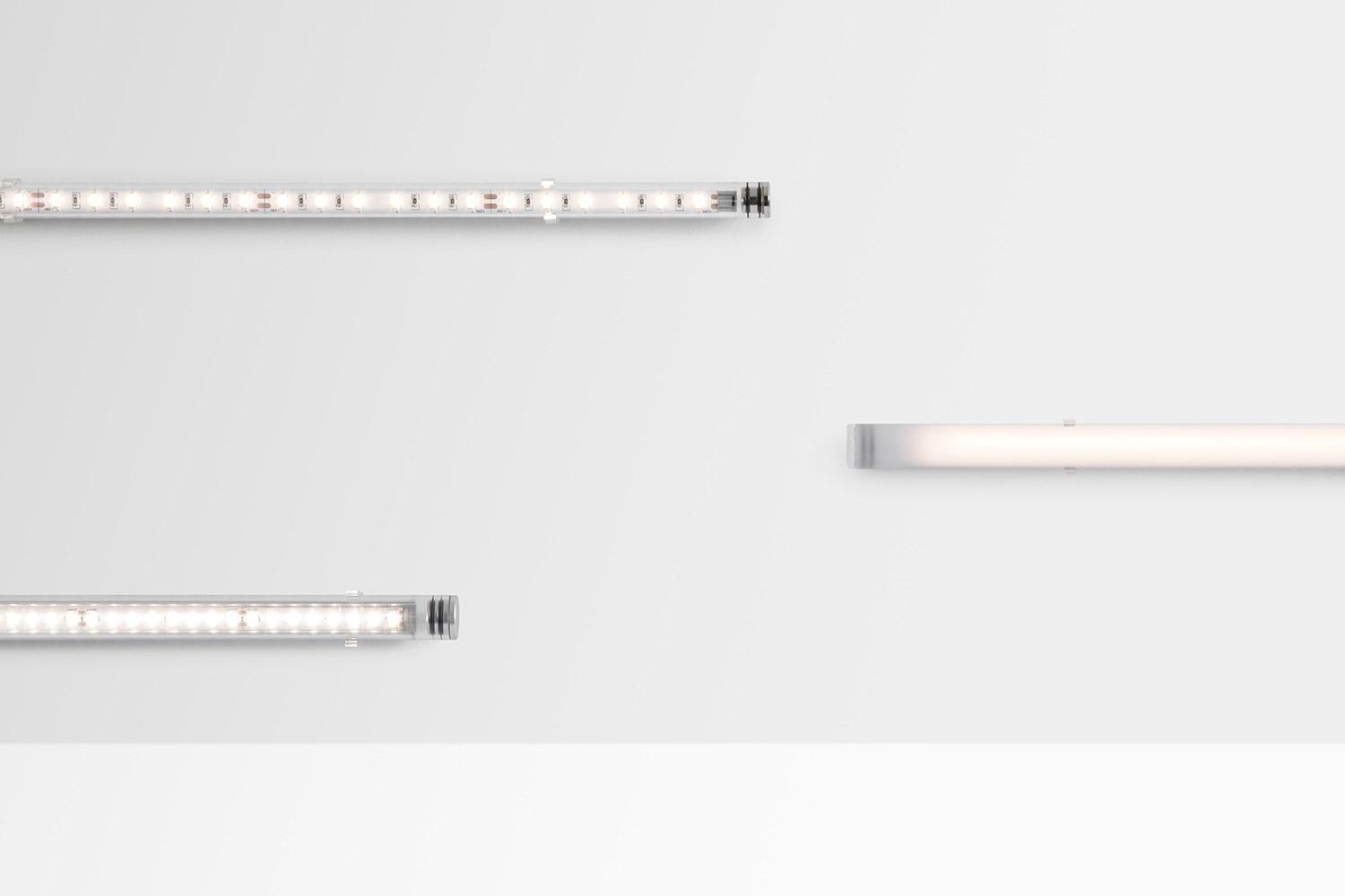 MINIFLUX TRANSPARENT Linear lighting profile for LED modules