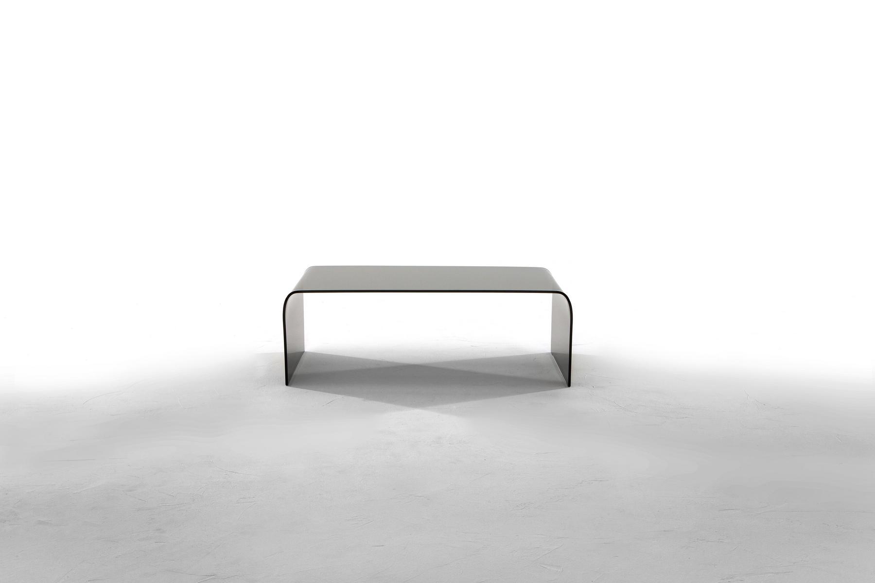 ANEMONE Low rectangular glass coffee table