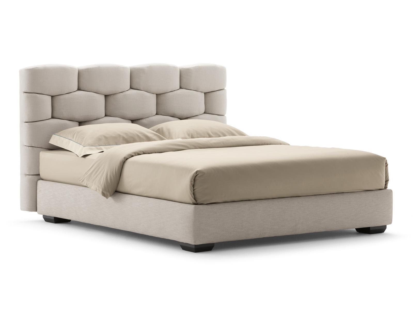 MAJAL Double bed with upholstered headboard